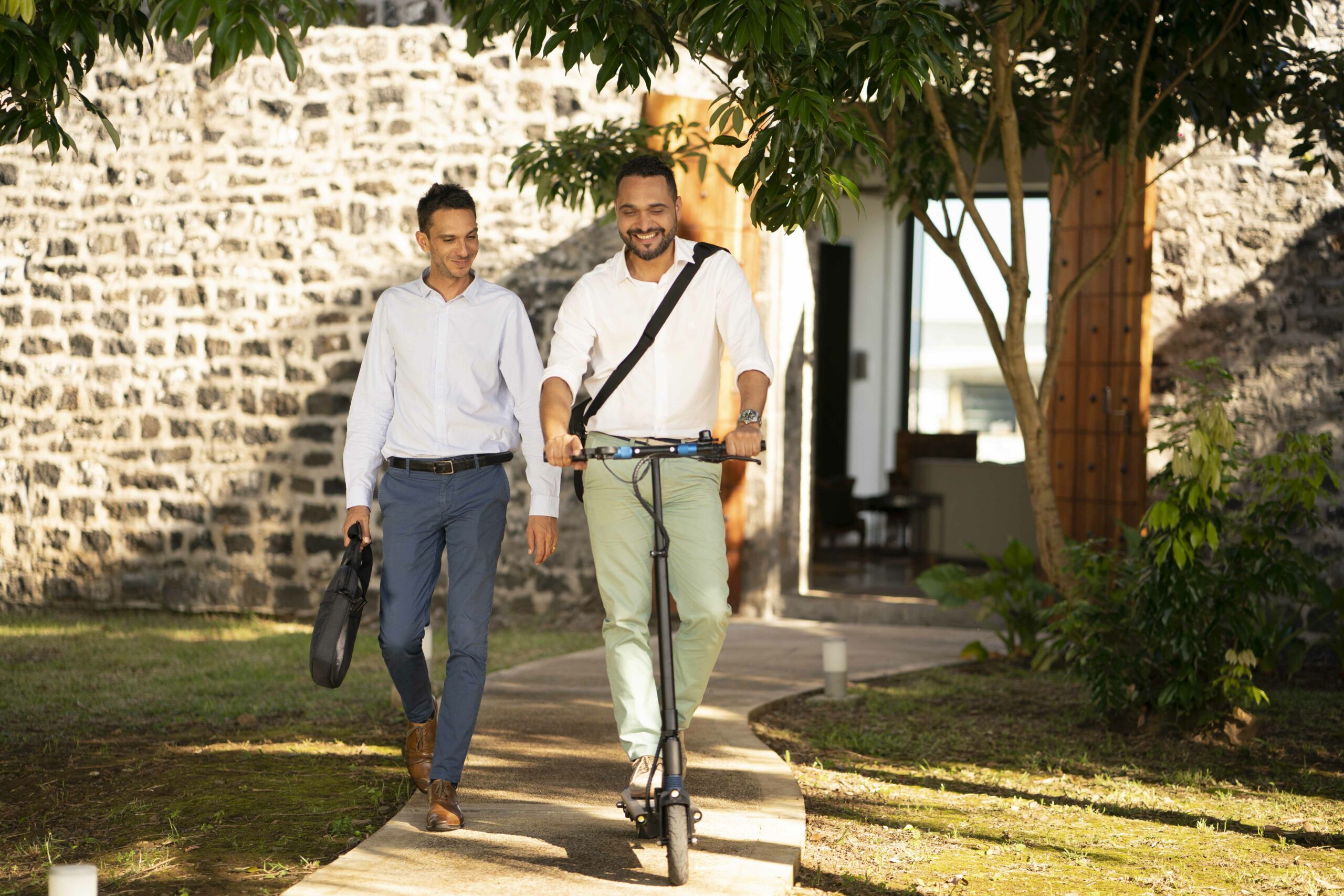 Businessmen in Savannah, Mauritius